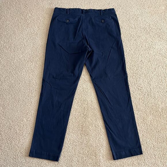 Polo Ralph Lauren Mens Blue Chino Pants Blue Stretch Straight Fit Size 38x34 - Picture 4 of 6